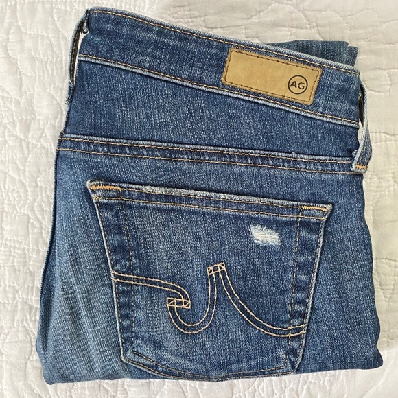 AG distressed skinny jean, Size: 26, Color: distressed blue - Picture 4 of 5